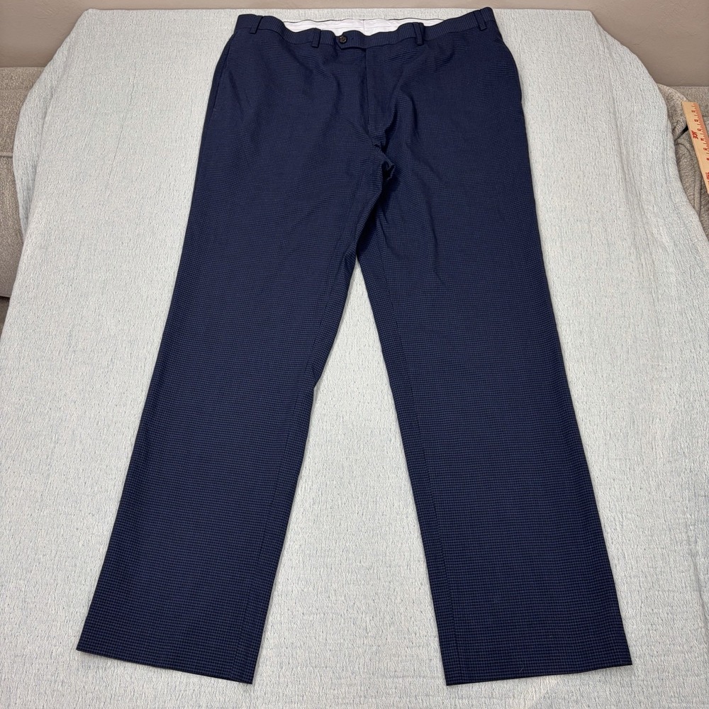 Polo Ralph Ralph Lauren Men's Dress Pants Slim Fit White Label Blue Check 38x32